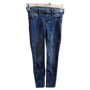 NWOT Blue Denim Heart Jeggings